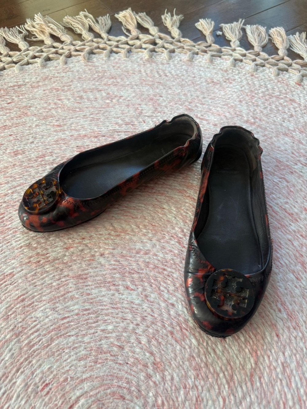 Tortoiseshell Ballet Flats - Tory Burch: